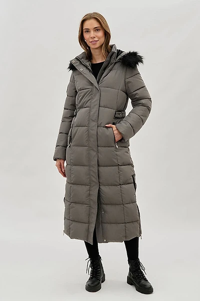 Canada Weather Gear Long Faux Fur Lined Parka Jacket