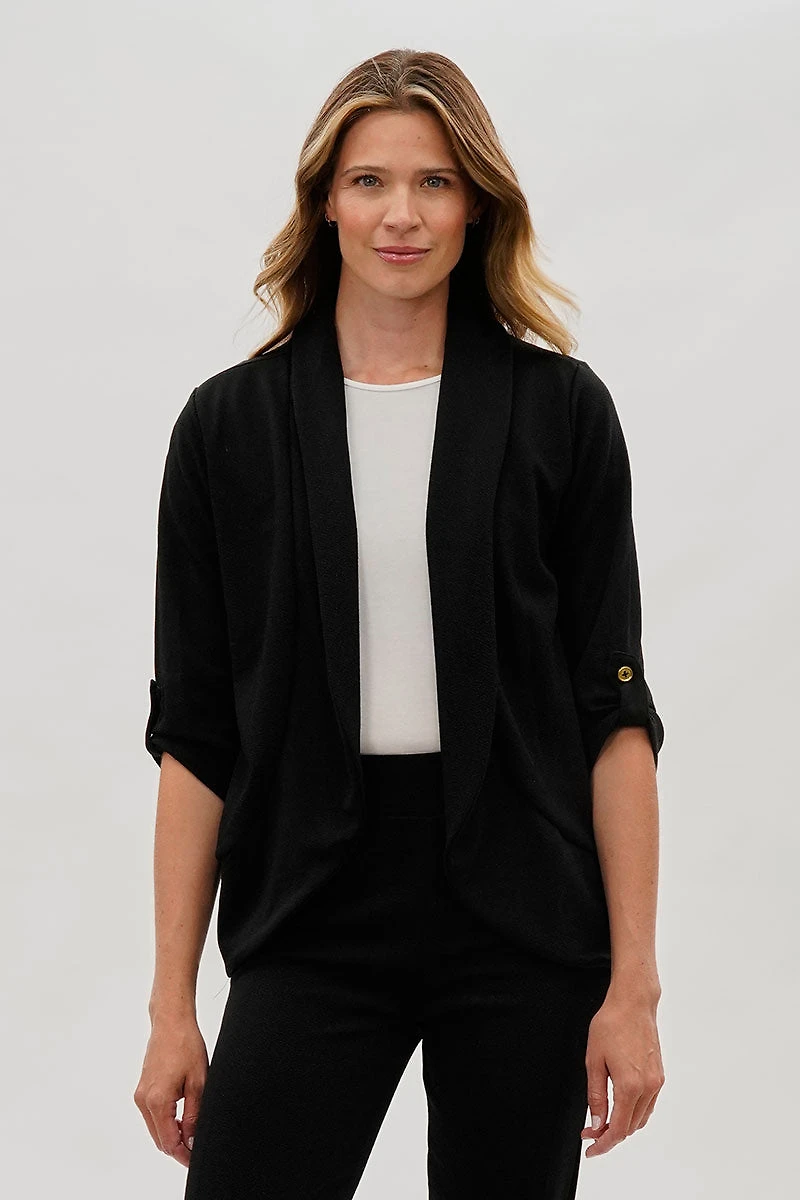 Majora Open Roll Up Sleeve Blazer