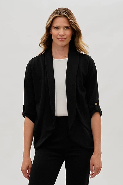 Majora Open Roll Up Sleeve Blazer