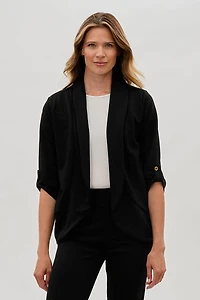 Majora Open Roll Up Sleeve Blazer