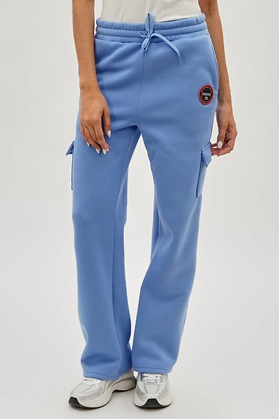 Fahrenheit Wide Leg Cargo Sweatpants