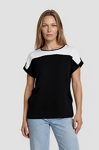 Contrast Tee - Black