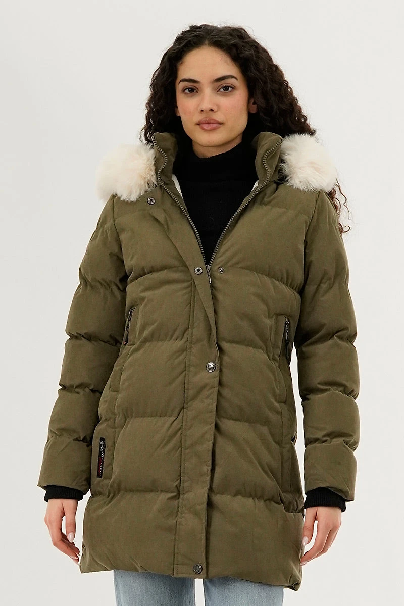 Hip Length Parka Jacket