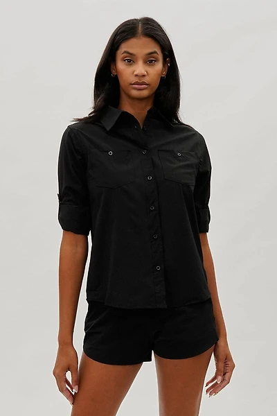 Canada Weather Gear Button Up Utility Shirt