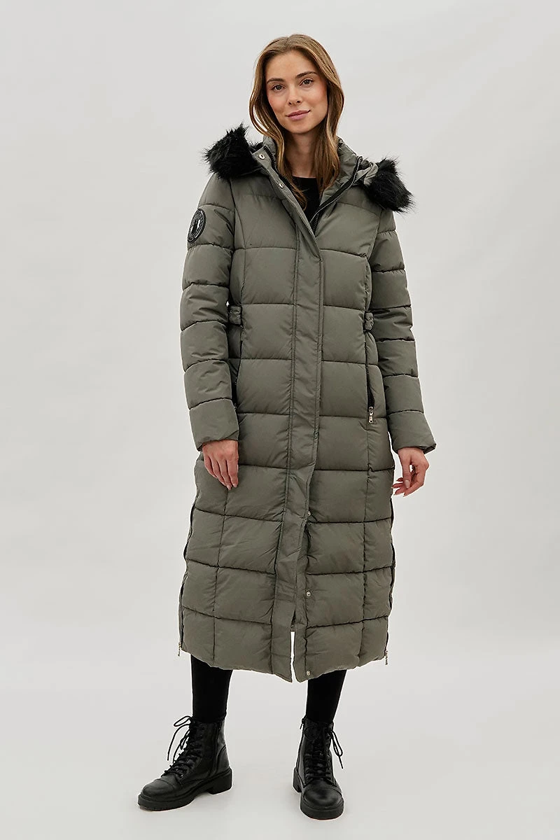 Canada Weather Gear Long Faux Fur Lined Parka Jacket