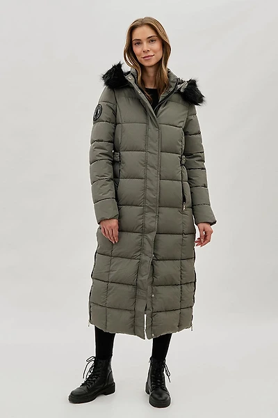 Canada Weather Gear Long Faux Fur Lined Parka Jacket