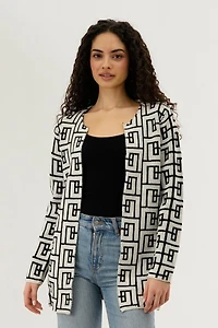 Long Sleeve Knit Open Cardigan