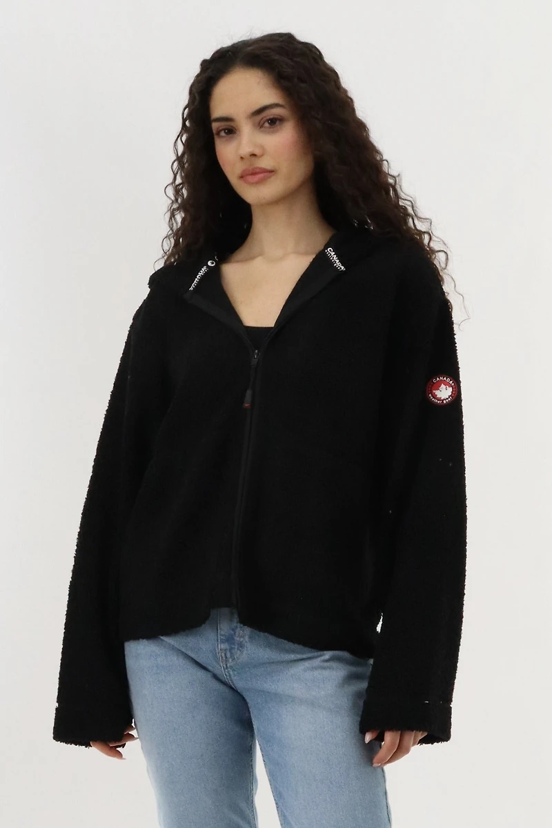 Canada Weather Gear Wide Sleeve Zip Up Hoodie