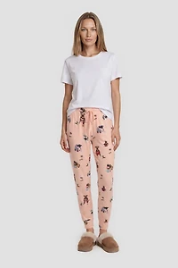 Dog Print Jogger Pajama Pants