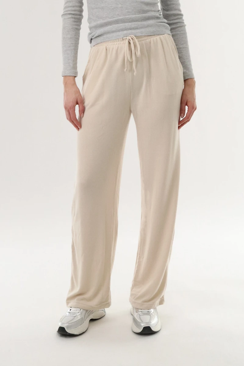 International INC Company Wide Leg Sweatpants - Cream