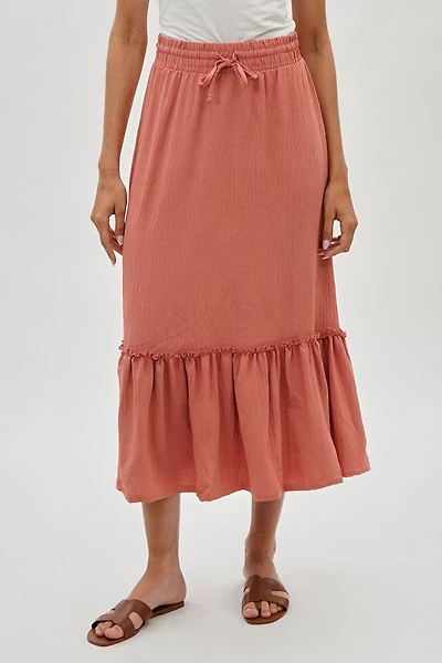 Stylexchange Vintage Tiered Cinched Skirt