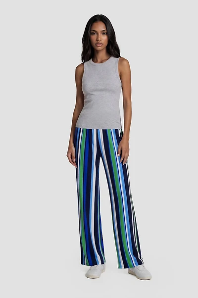 Printed Wide Leg Pants