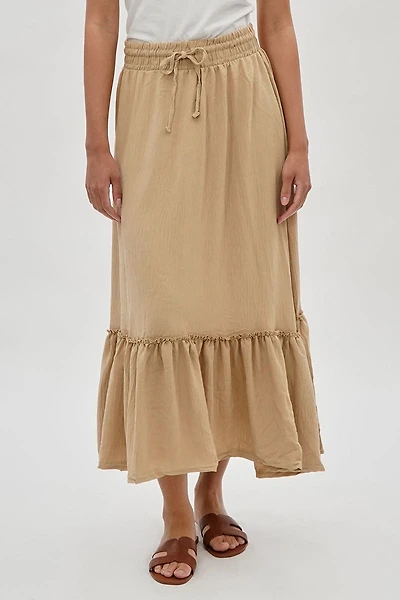 Stylexchange Vintage Tiered Cinched Skirt