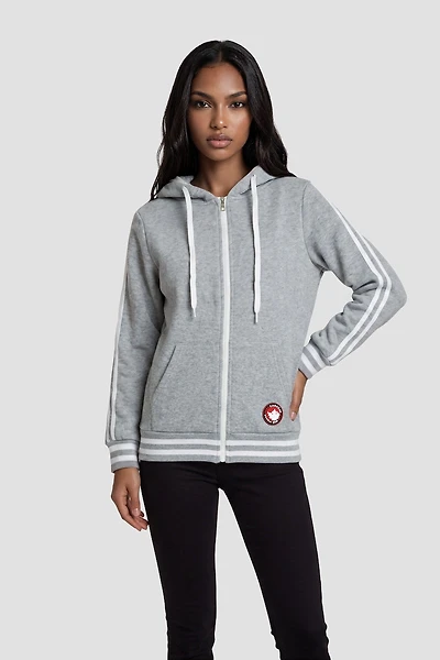 Zip Up Hoodie With Drawstrings