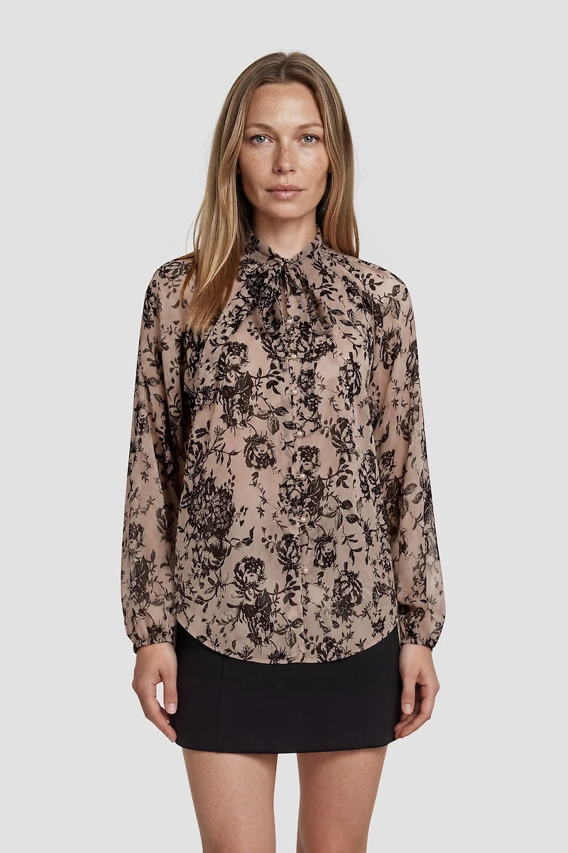 Long Sleeve Shirt With Bow