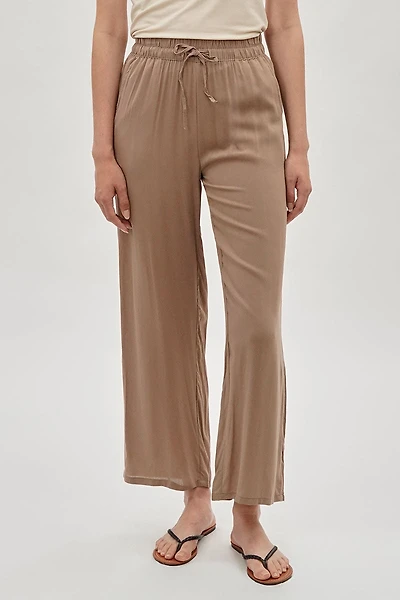 International INC Company Tie Waist Wide Leg Pants