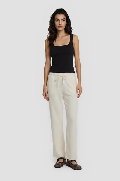 Easy Drawstring Pants - White