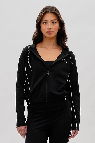Super Triple Goose Cropped Active Hoodie