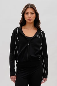 Super Triple Goose Cropped Active Hoodie
