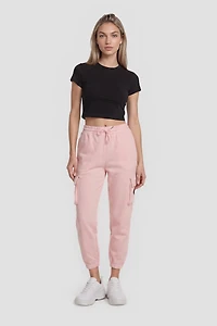 Fleece Joggers With Side Pockets