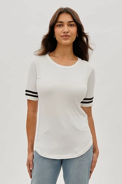 Stylexchange Vintage Striped Varsity Tee
