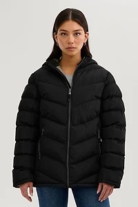 Canada Weather Gear Chevron Quilted Bomber Jacket