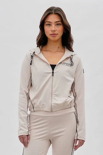 Super Triple Goose Cropped Active Hoodie
