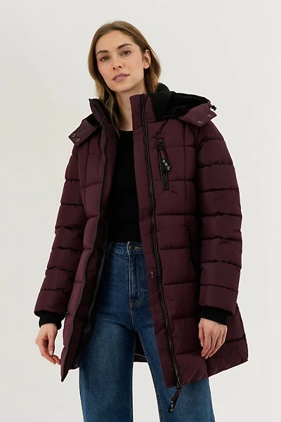 Square Quilted Parka Jacket