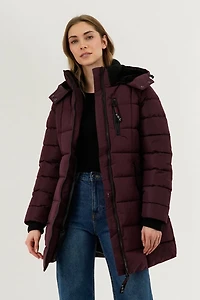 Square Quilted Parka Jacket