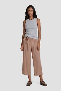 Cropped Pants - Taupe