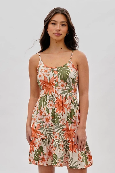 Stylexchange Vintage Floral Tiered Day Dress