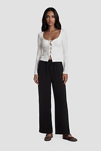 Tie Up Flowy Pants