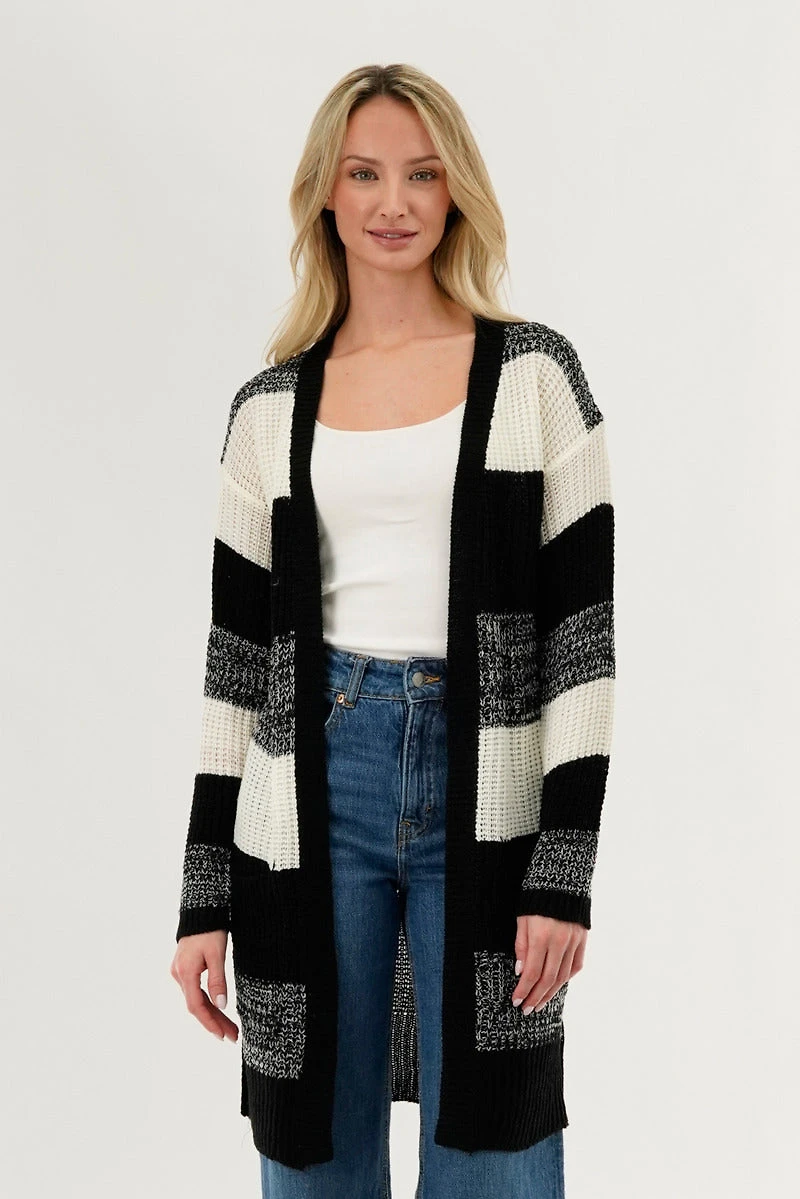 Stylexchange Striped Knit Cardigan