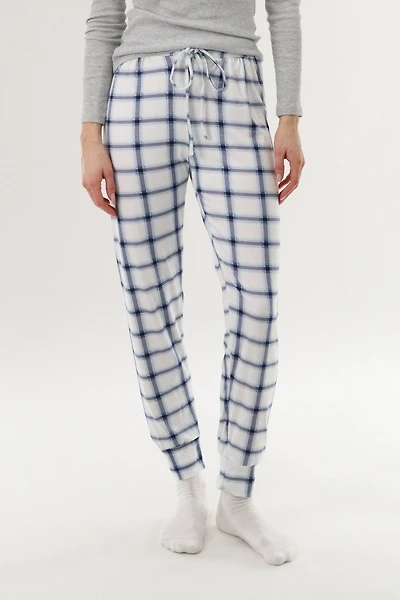 Jogger Pajama Pants - White