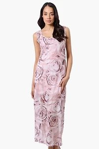 Stylexchange Floral Sheer Maxi Dress