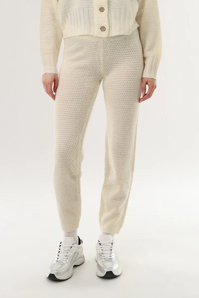 Runaway Bay Knit Joggers - Cream