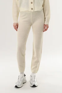 Runaway Bay Knit Joggers - Cream