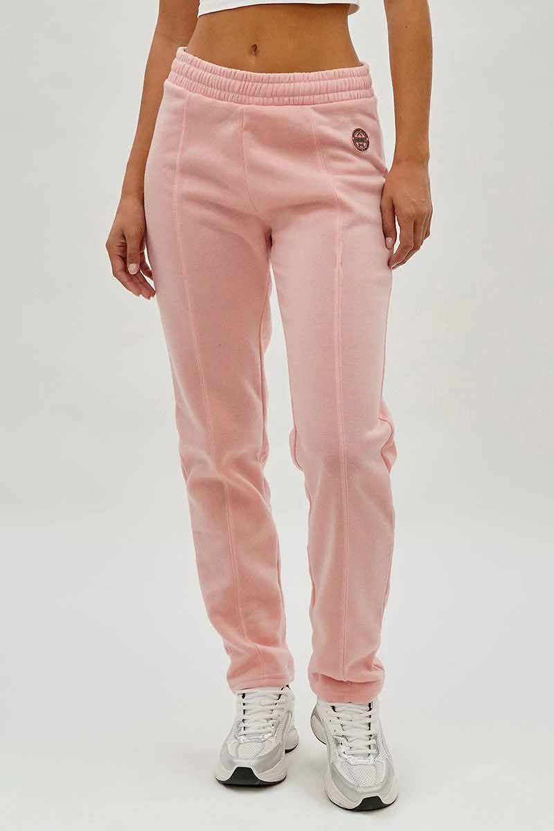 Fleece Straight Leg Jogger Sweatpants - Pink