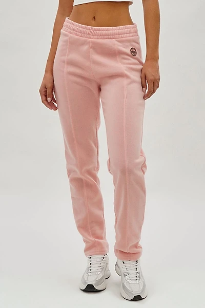 Fleece Straight Leg Jogger Sweatpants - Pink