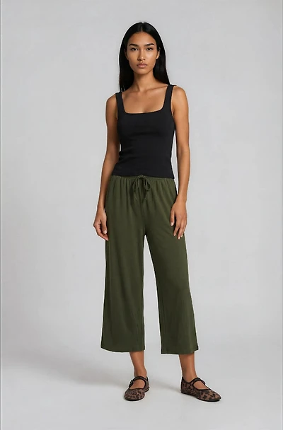 Drawstring Pants - Green
