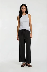 Cropped Wide Leg Pants