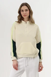 Fleece Pullover Sweater - Cream