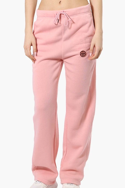 Fahrenheit Aspen Print Fleece Sweatpants - Pink