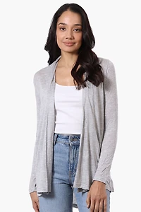 Magazine Long Sleeve Open Wrap Cardigan