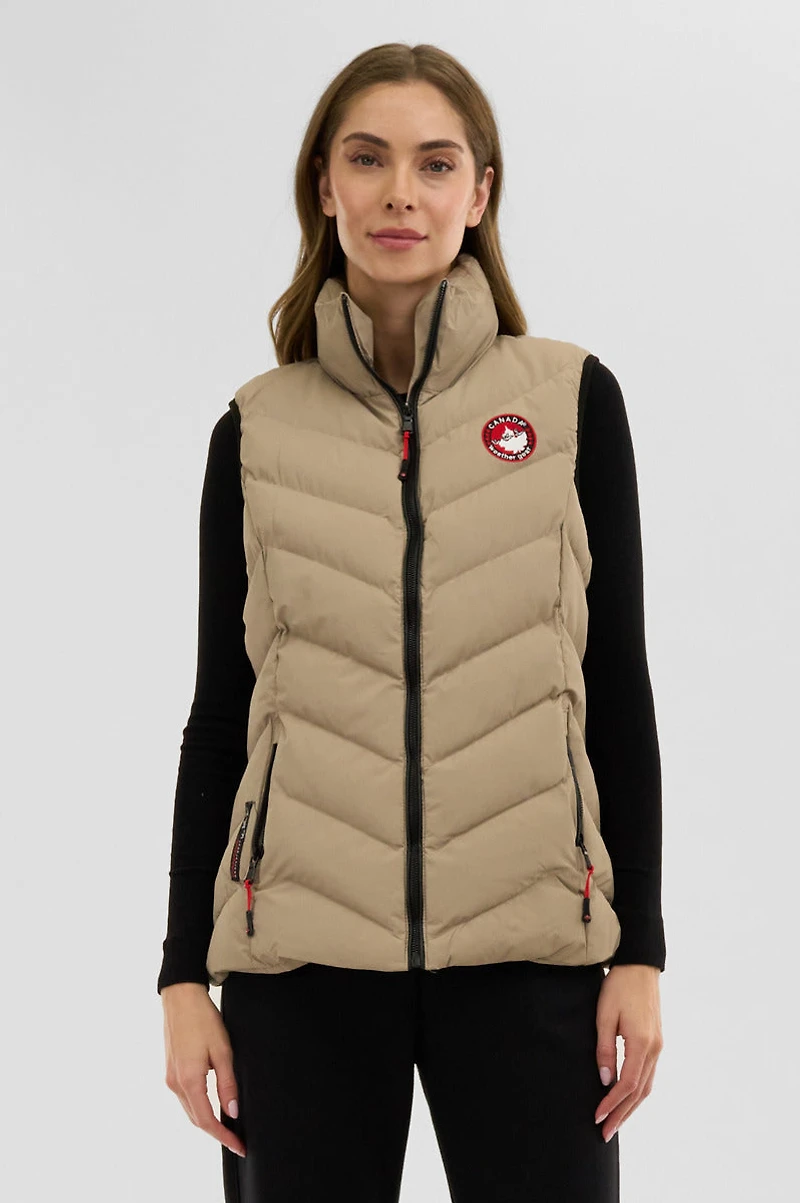 Canada Weather Gear Chevron Bubble Vest