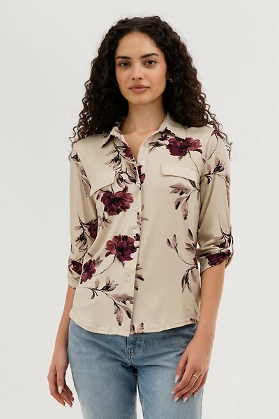 Majora Floral Button Up Blouse