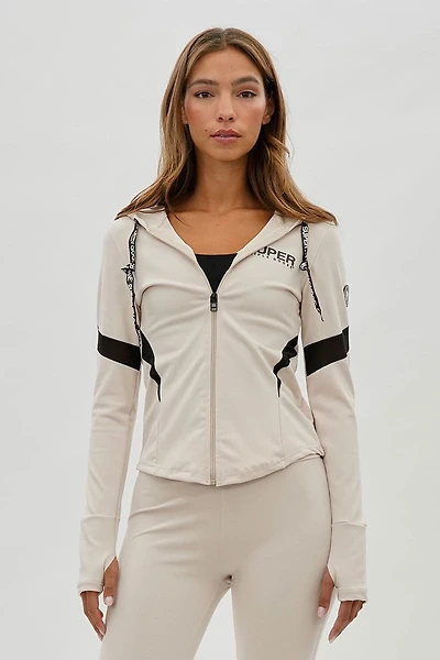 Super Triple Goose Zip Up Active Hoodie