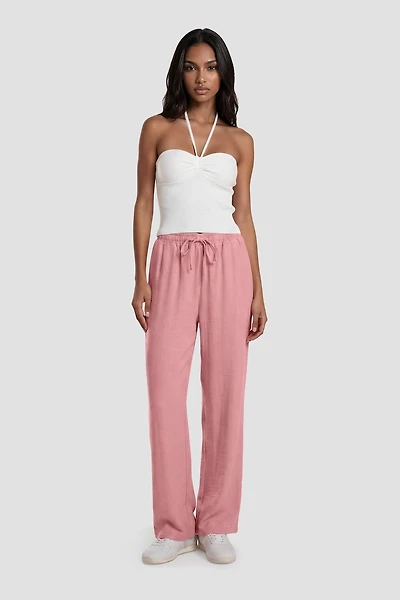 Tie Up Flowy Pants
