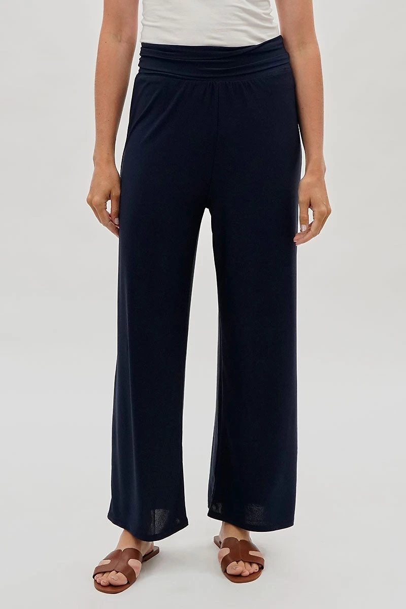 Costa Blanca Wide Leg Fold Over Pants