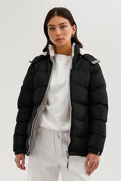 Canada Weather Gear Sherpa Lined Collar Bomber Jacket